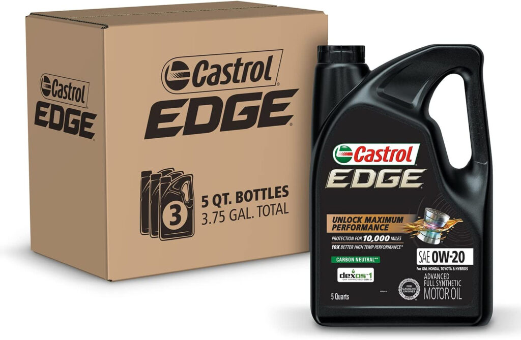 Amazon Castrol 03124 Edge 0W 20 Advanced Full Synthetic Motor Oil  - Castrol Oil Rebate 2023